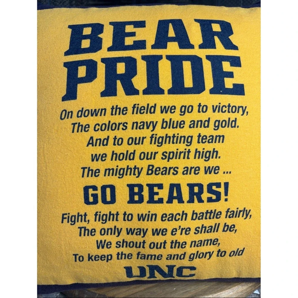 Handmade University North Carolina UNC Bear Pride College Accent Pillow GIFT 16